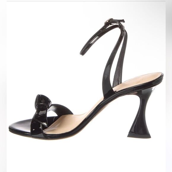 ALEXANDRE BIRMAN CLARITA BELL 85 PATENT SANDALs Black Heels bow shoes Revolve 8 - Picture 3 of 15
